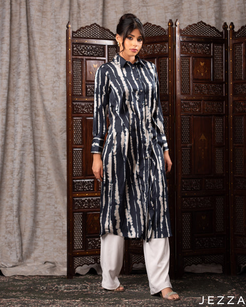 Printed Satin Midi Top 62032